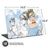 Disney Princess Cinderella Sketch Universal Laptop 18in (14.6 x 10.6in) Skin