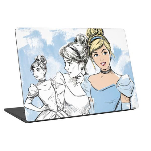 Disney Princess Cinderella Sketch Universal Laptop 18in (14.6 x 10.6in) Skin