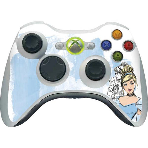 Disney Princess Cinderella Sketch Xbox 360 Wireless Controller Skin