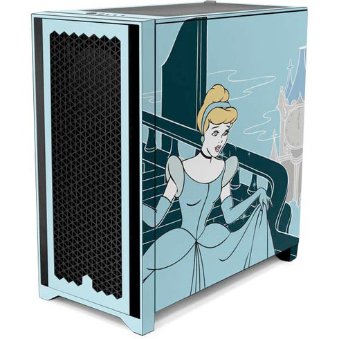 Disney Cinderella Stroke of Midnight Corsair 4000D Tempered Glass Mid-Tower ATX Case Skin