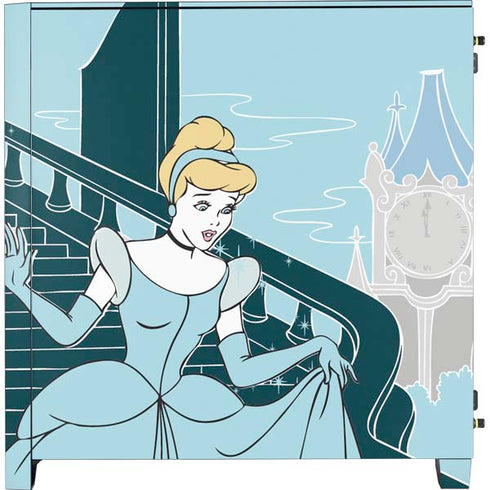 Disney Cinderella Stroke of Midnight Corsair 4000D Tempered Glass Mid-Tower ATX Case Skin