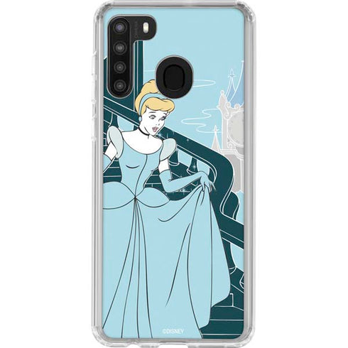 Disney Cinderella Stroke of Midnight Galaxy A21 Clear Case