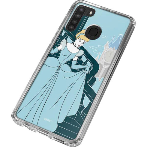 Disney Cinderella Stroke of Midnight Galaxy A21 Clear Case