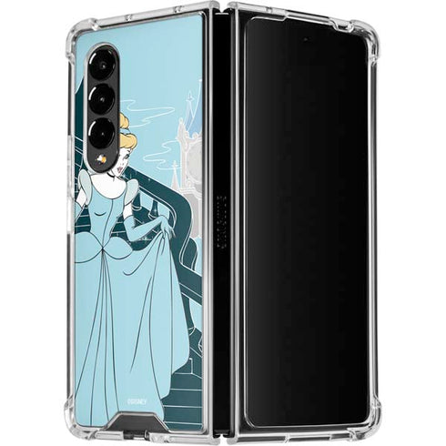 Disney Cinderella Stroke of Midnight Galaxy Z Fold4 5G Clear Case