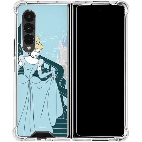 Disney Cinderella Stroke of Midnight Galaxy Z Fold4 5G Clear Case