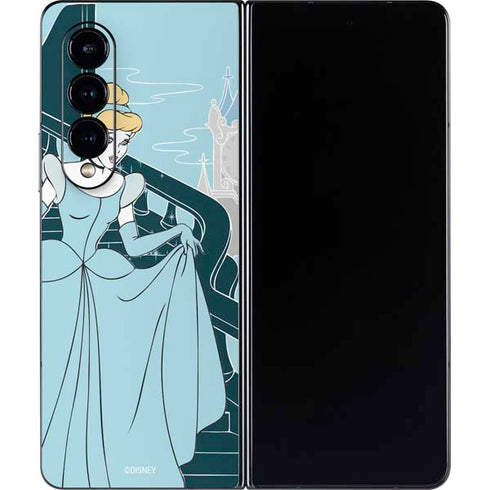 Disney Cinderella Stroke of Midnight Galaxy Z Fold4 5G Skin