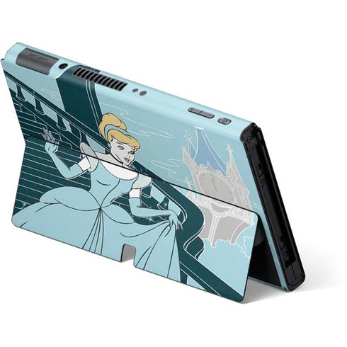 Disney Cinderella Stroke of Midnight Nintendo Switch OLED (2021) Skin