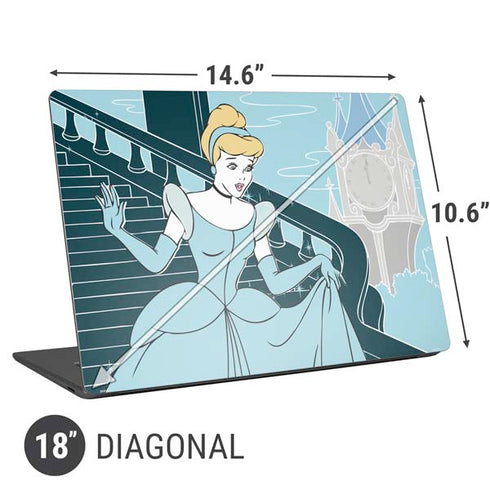 Disney Cinderella Stroke of Midnight Universal Laptop 18in (14.6 x 10.6in) Skin