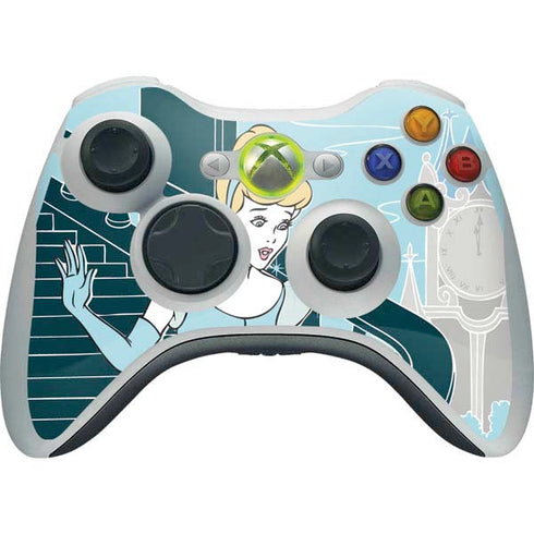 Disney Cinderella Stroke of Midnight Xbox 360 Wireless Controller Skin