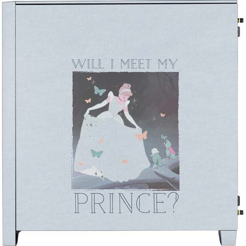Disney Cinderella Will I Meet My Prince Corsair 4000D Tempered Glass Mid-Tower ATX Case Skin