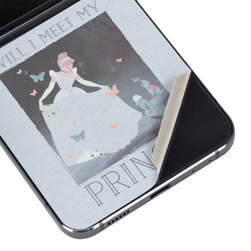 Disney Cinderella Will I Meet My Prince Galaxy Z Flip5 5G Skin