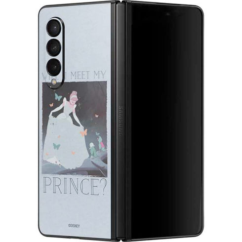 Disney Cinderella Will I Meet My Prince Galaxy Z Fold3 5G Skin