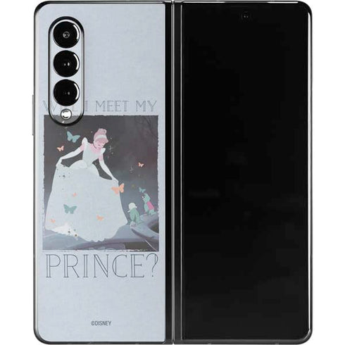 Disney Cinderella Will I Meet My Prince Galaxy Z Fold3 5G Skin