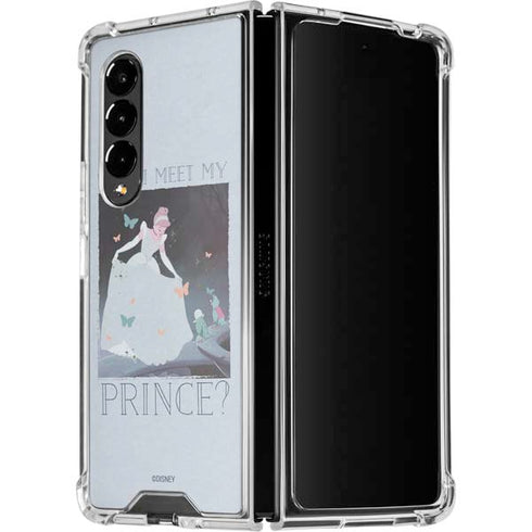 Disney Cinderella Will I Meet My Prince Galaxy Z Fold4 5G Clear Case