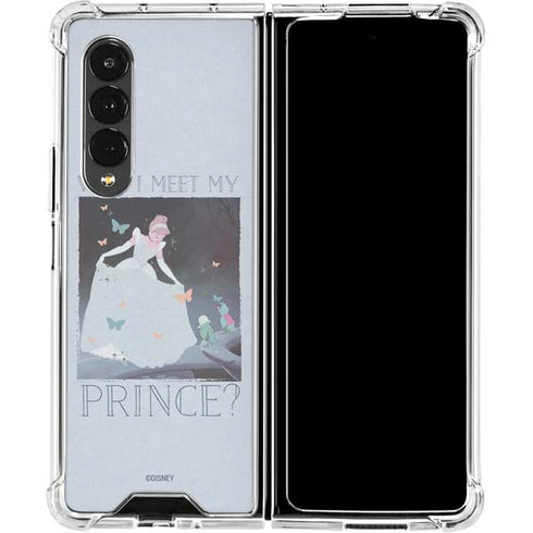 Disney Cinderella Will I Meet My Prince Galaxy Z Fold4 5G Clear Case