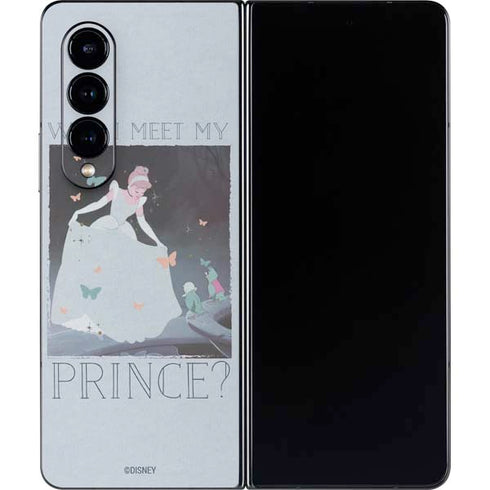 Disney Cinderella Will I Meet My Prince Galaxy Z Fold4 5G Skin