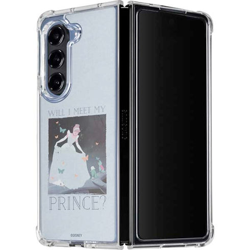 Disney Cinderella Will I Meet My Prince Galaxy Z Fold5 5G Clear Case