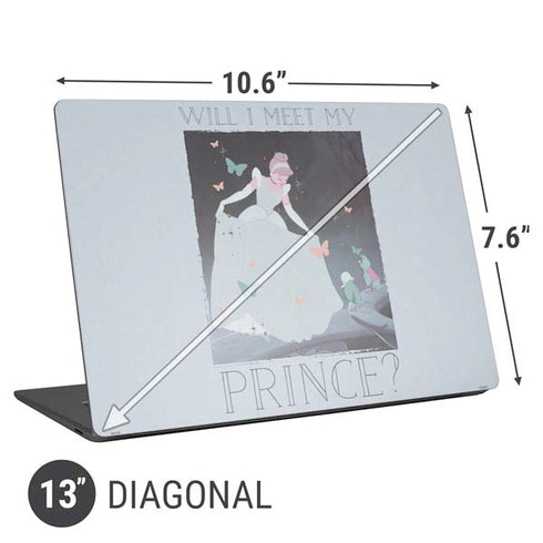 Disney Cinderella Will I Meet My Prince Universal Laptop 13in (10.6 x 7.6in) Skin