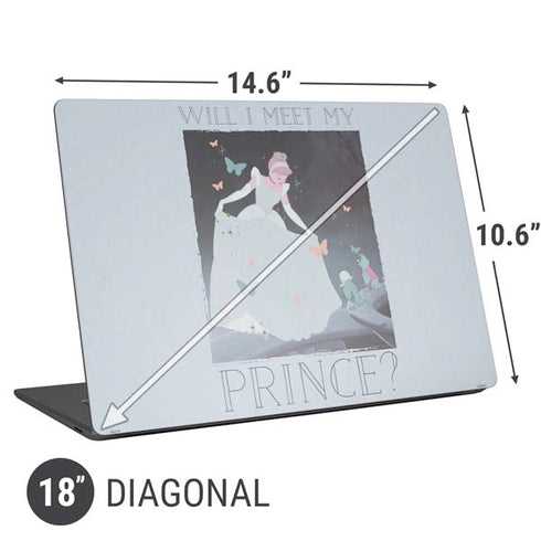 Disney Cinderella Will I Meet My Prince Universal Laptop 18in (14.6 x 10.6in) Skin