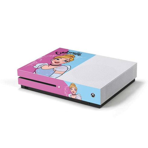 Disney Princess Cinderella Art Xbox One S Console Skin