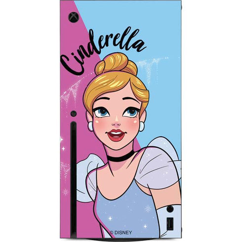 Disney Princess Cinderella Art Xbox Series X Console Skin
