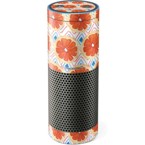 Bouffants and Broken Hearts Citrus Geo Amazon Echo Skin