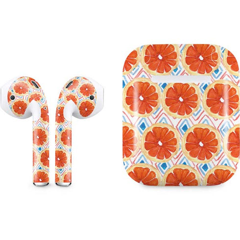 Bouffants and Broken Hearts Citrus Geo Apple AirPods Skin