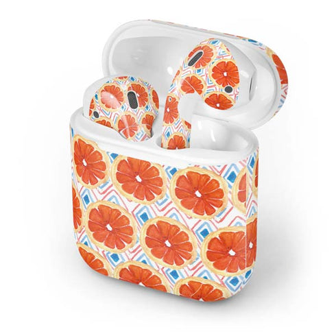Bouffants and Broken Hearts Citrus Geo Apple AirPods Skin