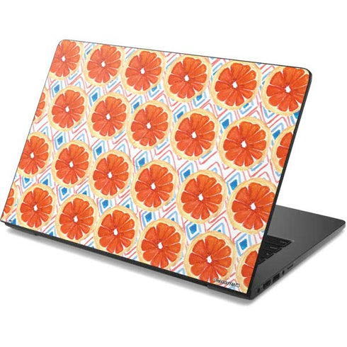 Bouffants and Broken Hearts Citrus Geo Dell Chromebook Skin