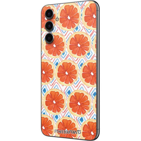 Bouffants and Broken Hearts Citrus Geo Galaxy A14 5G Skin