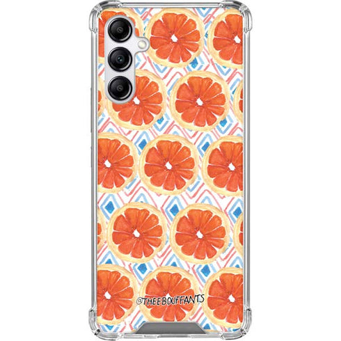 Bouffants and Broken Hearts Citrus Geo Galaxy A15 5G Clear Case