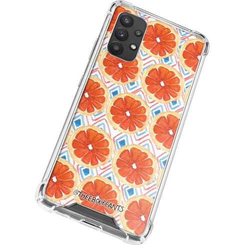 Bouffants and Broken Hearts Citrus Geo Galaxy A32 5G Clear Case