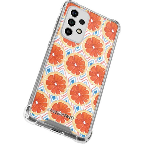 Bouffants and Broken Hearts Citrus Geo Galaxy A53 5G Clear Case