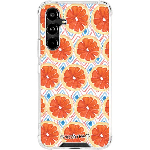 Bouffants and Broken Hearts Citrus Geo Galaxy A54 5G Clear Case