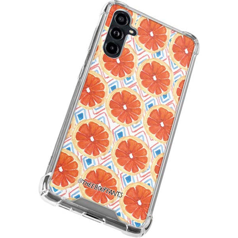 Bouffants and Broken Hearts Citrus Geo Galaxy A54 5G Clear Case