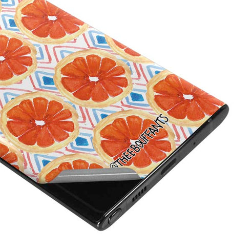 Bouffants and Broken Hearts Citrus Geo Galaxy Note 10 Plus Skin