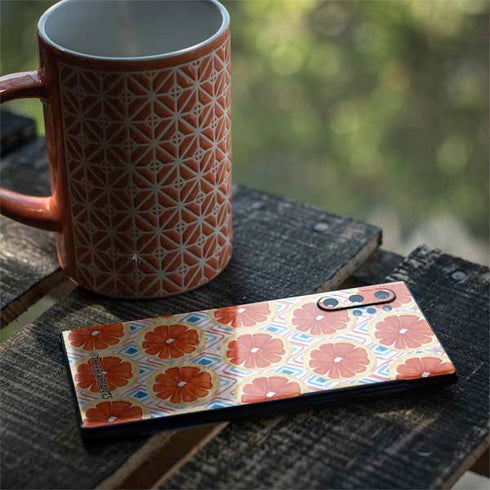 Bouffants and Broken Hearts Citrus Geo Galaxy Note 10 Plus Skin