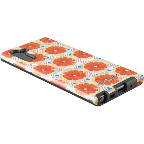 Bouffants and Broken Hearts Citrus Geo Galaxy Note 10 Pro Case