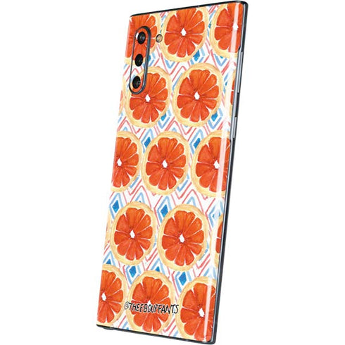 Bouffants and Broken Hearts Citrus Geo Galaxy Note 10 Skin