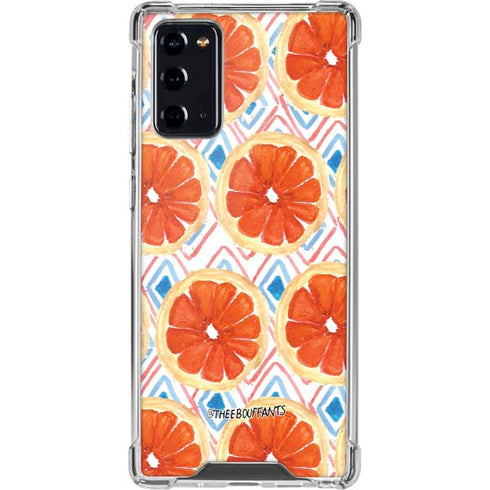 Bouffants and Broken Hearts Citrus Geo Galaxy Note20 5G Clear Case