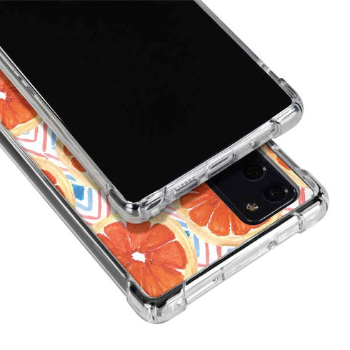 Bouffants and Broken Hearts Citrus Geo Galaxy Note20 5G Clear Case