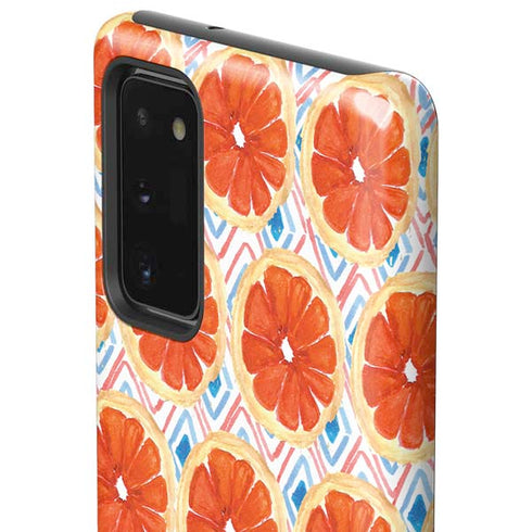 Bouffants and Broken Hearts Citrus Geo Galaxy Note20 5G Pro Case