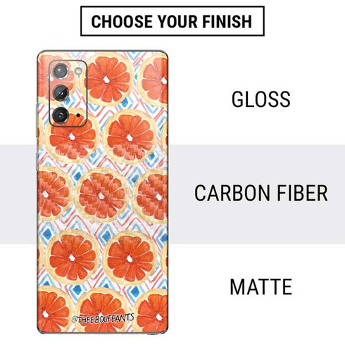 Bouffants and Broken Hearts Citrus Geo Galaxy Note20 5G Skin