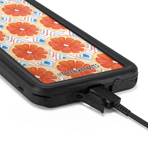 Bouffants and Broken Hearts Citrus Geo Galaxy S20 Plus Waterproof Case
