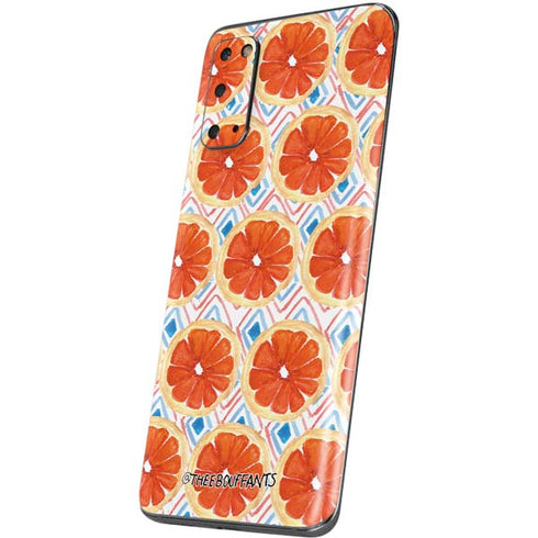 Bouffants and Broken Hearts Citrus Geo Galaxy S20 Skin