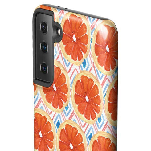 Bouffants and Broken Hearts Citrus Geo Galaxy S21 Plus 5G Pro Case