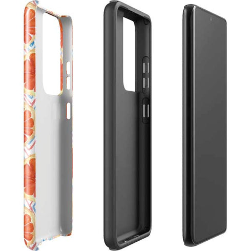 Bouffants and Broken Hearts Citrus Geo Galaxy S21 Ultra 5G Pro Case