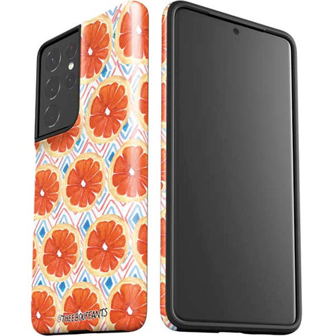Bouffants and Broken Hearts Citrus Geo Galaxy S21 Ultra 5G Pro Case