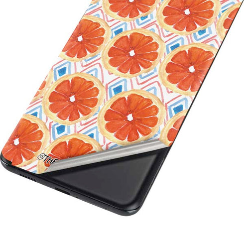 Bouffants and Broken Hearts Citrus Geo Galaxy S21 Ultra 5G Skin