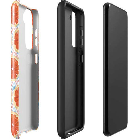 Bouffants and Broken Hearts Citrus Geo Galaxy S22 Pro Case